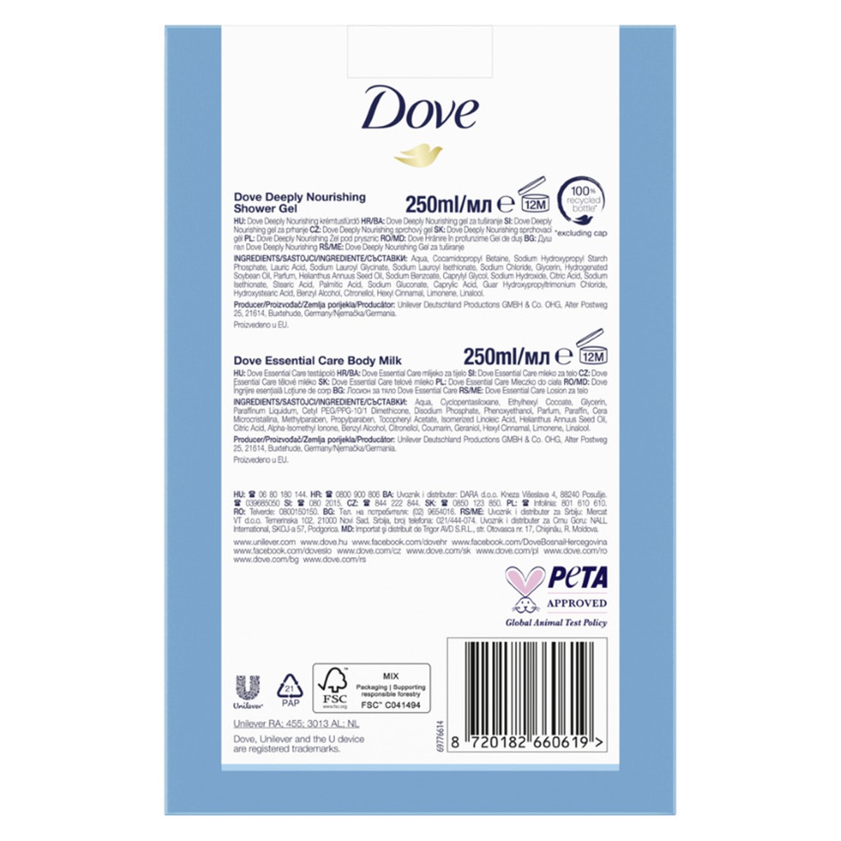 Dove Set cadou Time to Nourish