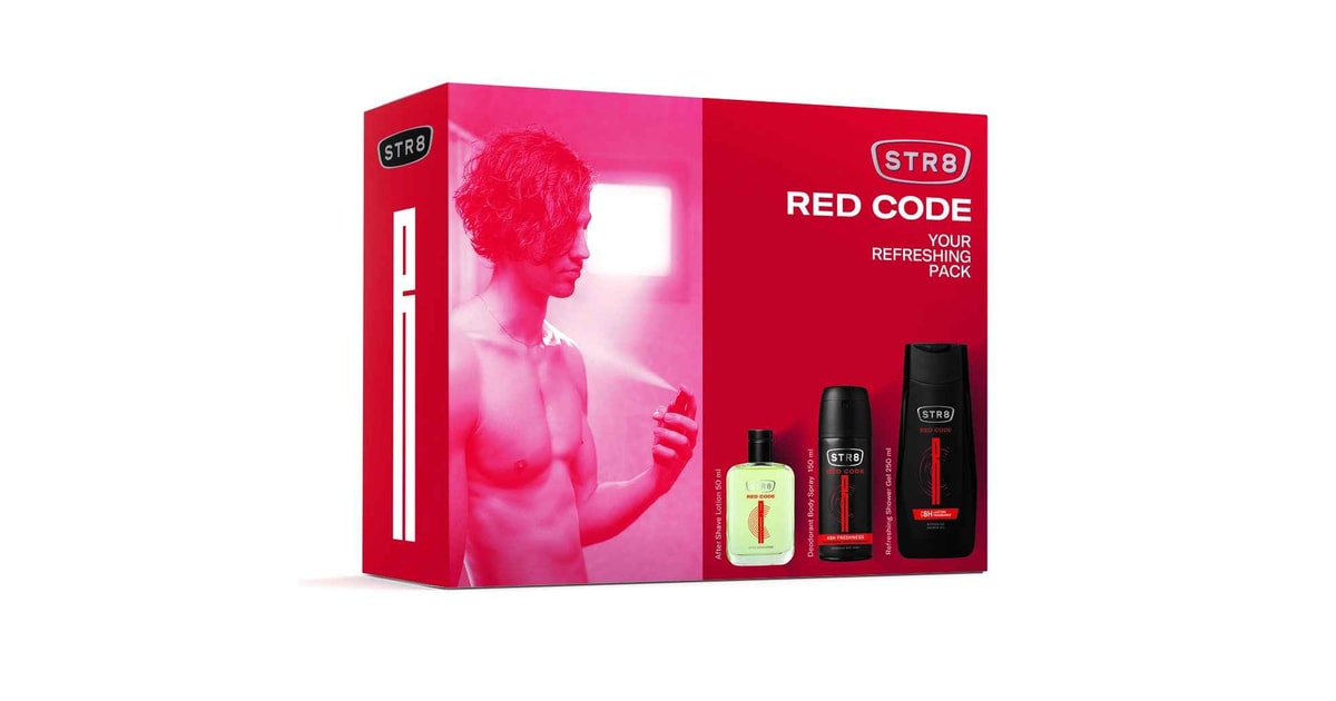 Set cadou:STR8 RED CODE
