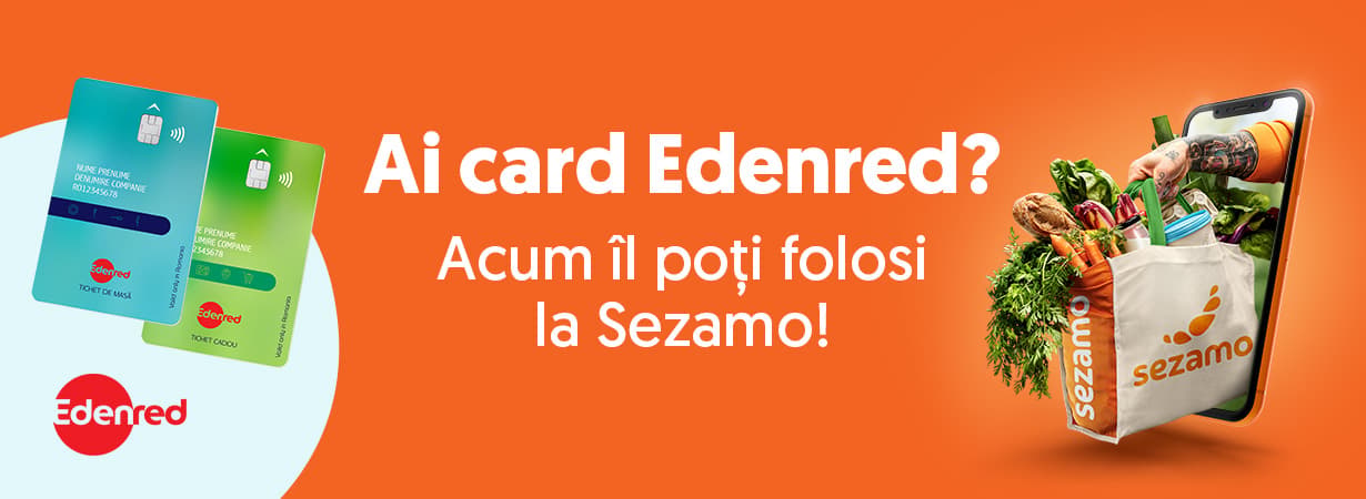 Plătește cu cardurile de masă Edenred