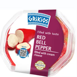 Grikios Peperoni rosu umplut cu branza proaspata
