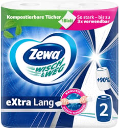 Zewa Prosoape de hartie Wisch&Weg Extra Long, 2 straturi, 86 foi