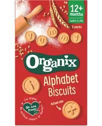 Organix ECO Biscuiti alfabet +12 luni 5x25g