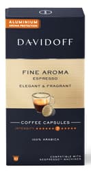 Davidoff Cafe Fine Aroma Espresso Cafea capsule compatibile Nespresso