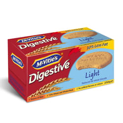 McVitie’s Digestive Light -whole wheat biscuits with 30% less fat