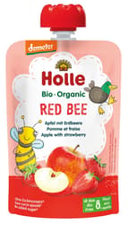 Holle Red Bee ECO Piure de fructe cu mere si capsuni
