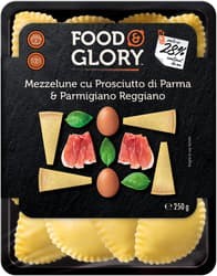 FOOD & GLORY Paste cu ou, umplute cu prosciutto di parma si branza parmigiano reggiano