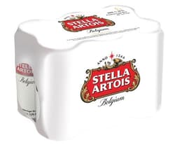 Stella Artois Premium Lager Beer Can 6 Pack