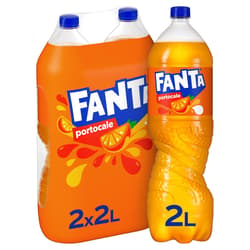 Fanta Orange Carbonated Soft Drink pet 2pack