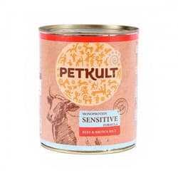 Petkult Wet Food for Dogs, Sensitive, Beef & Brown Rice