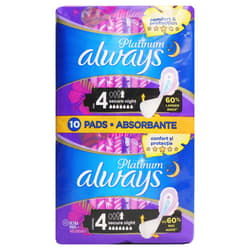 Always Platinum Absorbante secure night 4