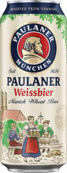 Paulaner Weissbier Unfiltered Wheat Beer made from wheat can