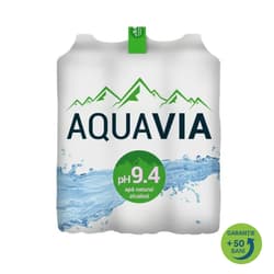 Aquavia Apa plata de izvor natural alcalina (6x2l)