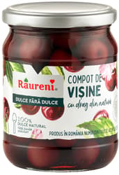 Raureni Sweet Pitted Sour Cherry Compote