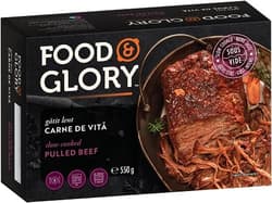 FOOD & GLORY Carne de vita pulled beef gatita lent