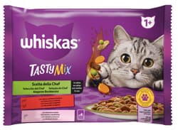 Whiskas Tasty Mix Chef's choice hrana umeda pentru pisici adulte 4x85g
