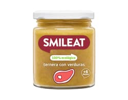 Smileat Piure ECO de legume cu vitel si ulei masline, +6 luni