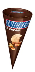 Snickers Ice cream in a cone