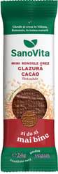 Sanovita Mini-rondele de orez cu glazura de cacao fara zahar (xylitol)