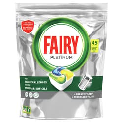 Fairy Platinum Detergent capsule pentru masina de spalat vase, lamaie, 45 spalari