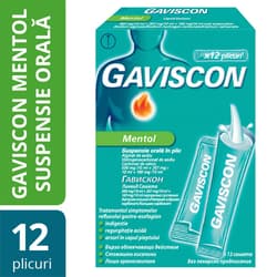 GAVISCON MENTHOL ORAL SUSPENSION 12 SACHETS X 10ML
