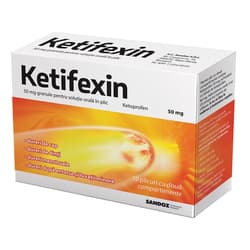 KETIFEXIN 50MG X 10PLICURI