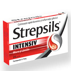 STREPSILS INTENSIV MIERE SI LAMAIE 24 PASTILE