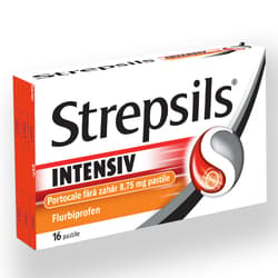STREPSILS INTENSIV PORTOCALE FARA ZAHAR 16 PASTILE