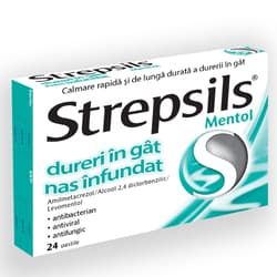 STREPSILS MENTOL 24 PASTILE