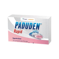 PADUDEN RAPID 200MG X 10 COMPRIMATE FILMATE