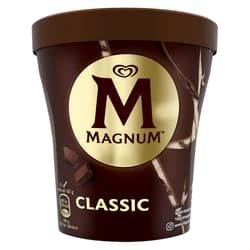 Magnum Classic Pint Inghetata cu vanilie si glazura de ciocolata cu lapte