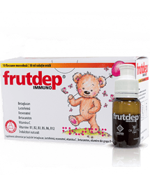 FRUTDEP IMMUNO SOLUTIE ORALA 10FLACOANE X 10ML