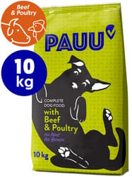 Pauu kibble cu carne de vita si pasare pentru caini