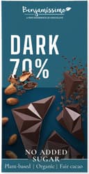 Benjamissimo ECO Ciocolata neagra 70% fara zahar, fara gluten
