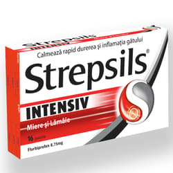 STREPSILS INTENSIV MIERE SI LAMAIE 16 PASTILE