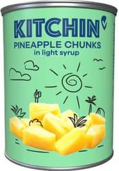 Kitchin Ananas bucati in sirop usor indulcit