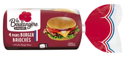La Boulangere Burger Buns 4 pieces