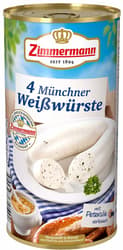 Zimmermann Crenvursti Albi Munich Style Weisswurst