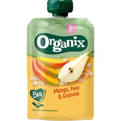 Organix ECO Gustare de mango, pere si ovaz, 6 luni+