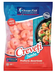 Ocean Fish Frozen Peeled Shrimp 16/20, Vannamei CPDTO Semi-Prepared