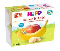Hipp Gustare cu fructe, banane si mere