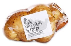 Origini Pulpa coapta si afumata de curcan
