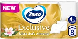 Zewa Exclusive Almond Blossom Hartie igienica, 4 straturi, 8 role