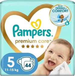 Pampers Premium Care Value Pack Marimea 5 Scutece, 11-16 kg