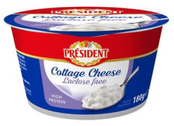 President cottage cheese fara lactoza