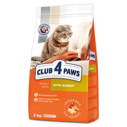 Club 4 Paws Premium Hrana uscata completa pentru pisici adulte, cu iepure