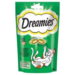Dreamies Recompense pentru pisici, cu aroma de iarba piscii