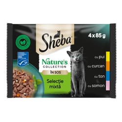 Sheba Nature's Collection Wet Food for Adult Cats, Mixed Selection in Sauce