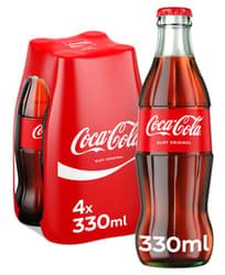 Coca-Cola Original Bautura racoritoare carbogazoasa sticla 4 pack