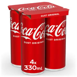 Coca-Cola Original Bautura racoritoare carbogazoasa doza 4 pack