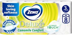 Zewa Deluxe Camomile Comfort Hartie igienica, 3 straturi, 8 role
